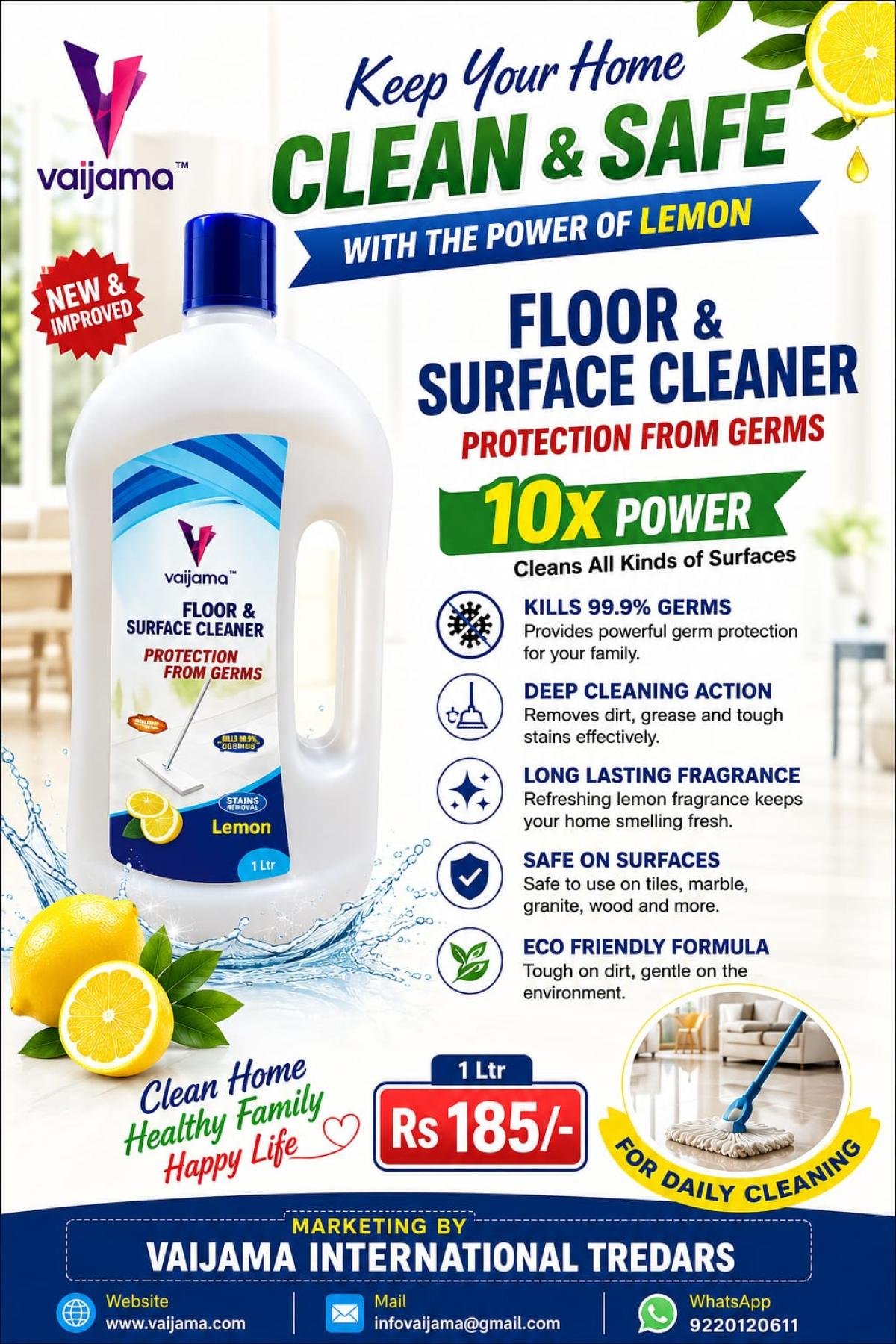 Floor & surface cleaner